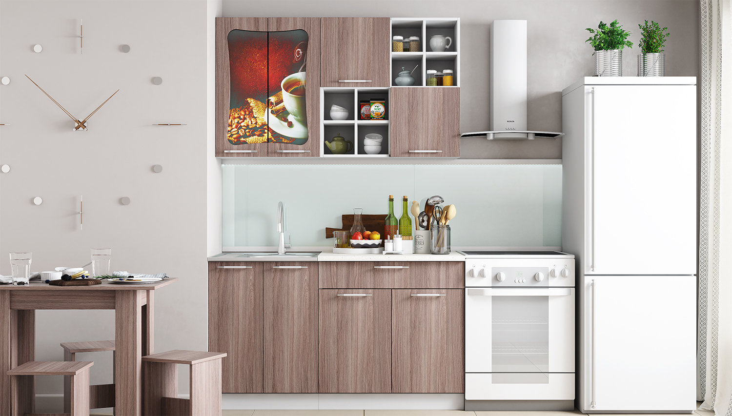 Кухонный гарнитур Легенда 11 (1,4 м)