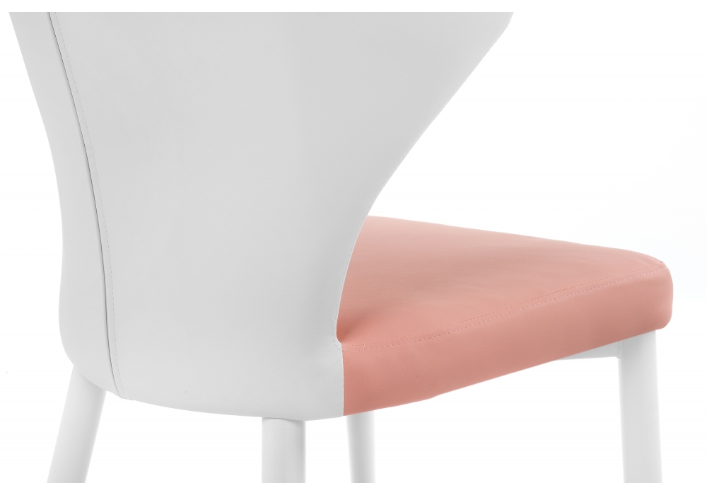 Стул Дарси розово/белый