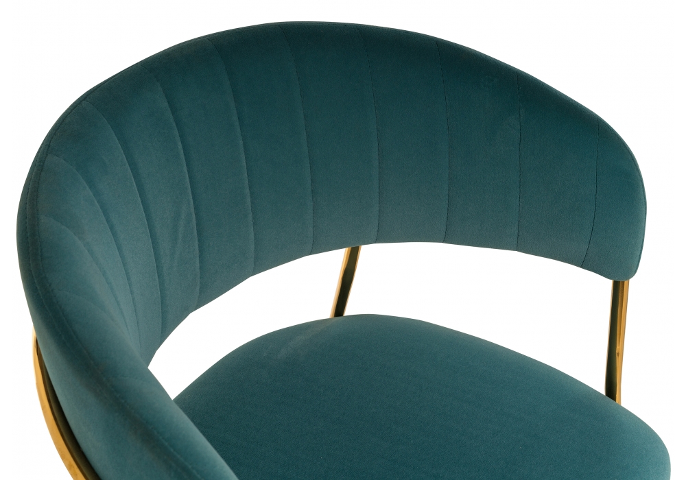 Стул Камелия зеленый/золото