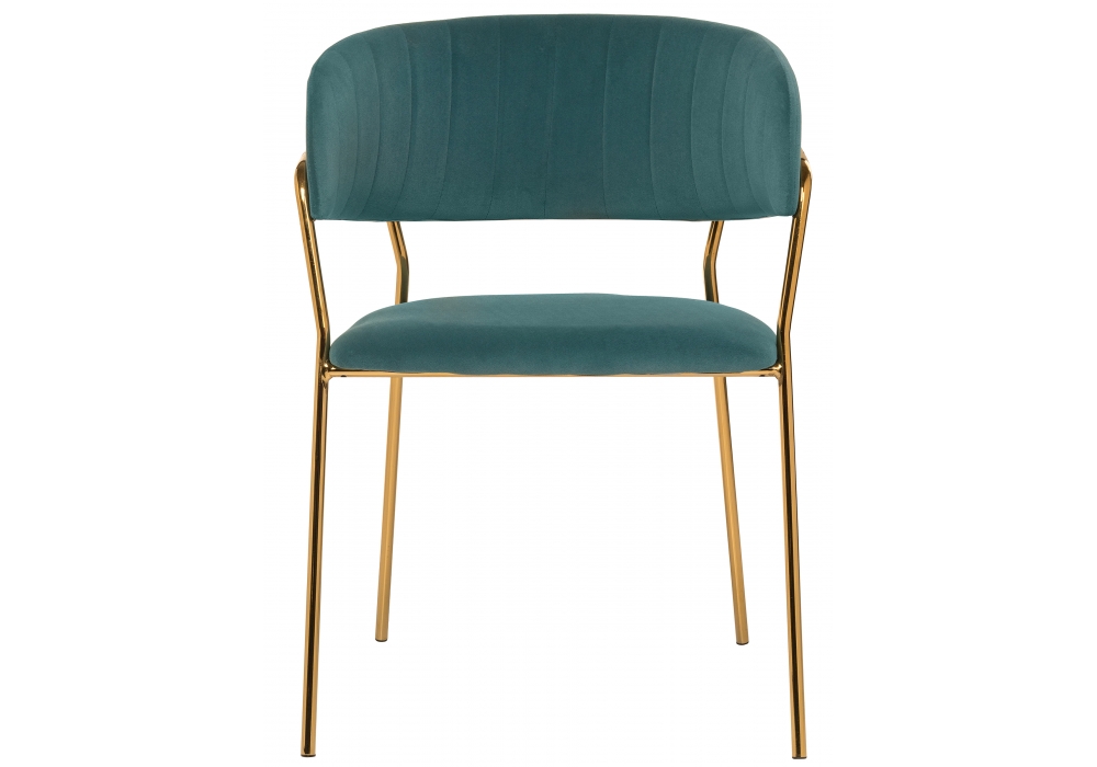 Стул Камелия зеленый/золото