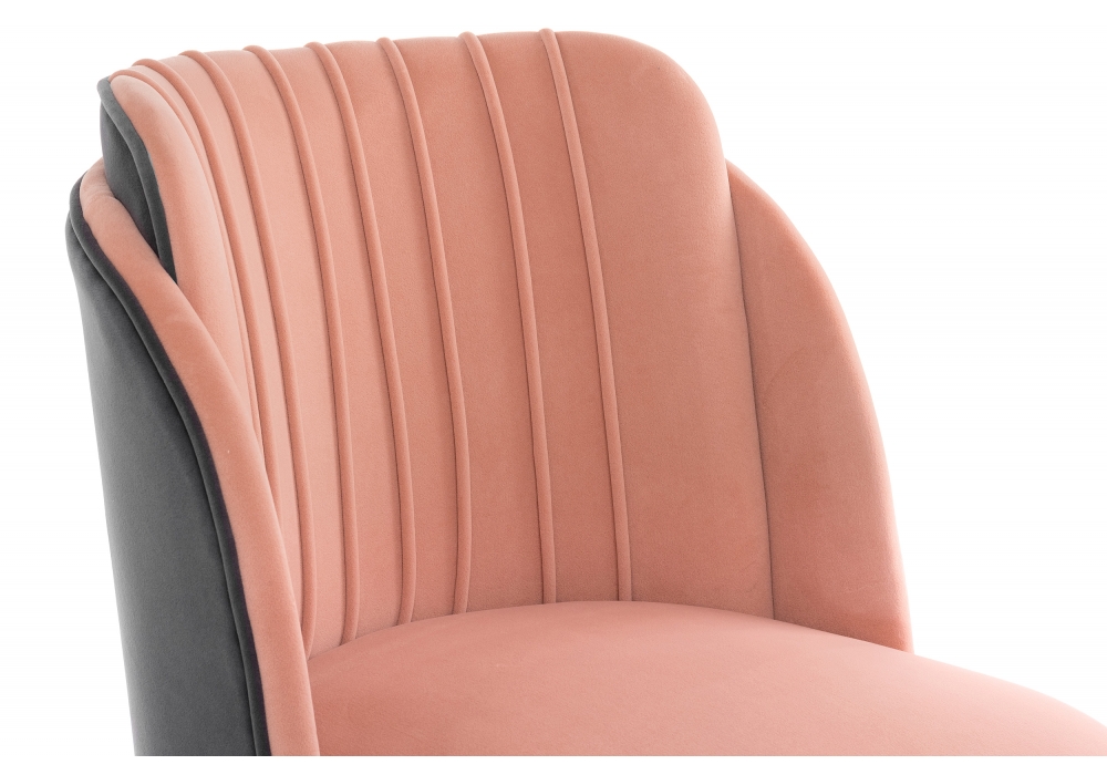 Стул Орлеан розовый/серый